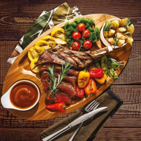 3 SECTION PLATTER 18" X 10" | 45.5 CM X 25 CM