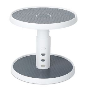 2 Tier Lazy Susan 360urntable Non Skid Kitchen Spice Rack Organizer 10 Inch Height Adjustable Storage Rack¯r Cabinet Counter Bathroom Pantry