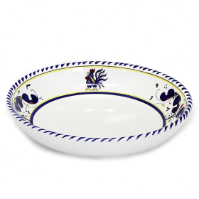 ORVIETO ROOSTER Coupe Bowls (Color: Blue, size: 9 DIAM. X 2 HIGH (Dimensions measured in Inches))