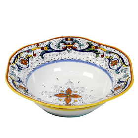 RICCO DERUTA Bowls for Serving Pasta or Salad (size: 16 DIAM. X 4.25 HIGH (Dimensions measured in Inches))