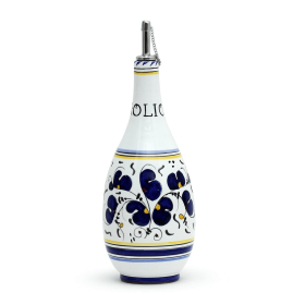 ORVIETO ROOSTER Oil/Vinegar Bottle (Color: Blue, size: Bottle)