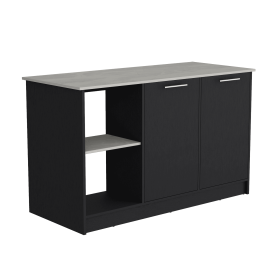 Juniper Kitchen Island (Color: Black / Onyx)