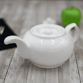 Wilmax Tea Pot (Color: White, size: 27oz/800ml)