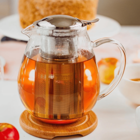 Wilmax Tea Pot (Color: Transparent, size: 20oz/600ml)