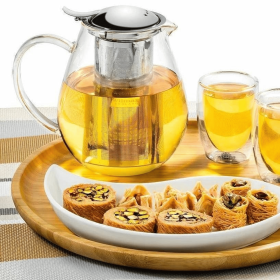 Wilmax Tea Pot (Color: Transparent, size: 29oz/850ml)