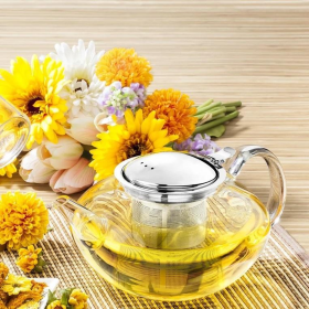 Wilmax Tea Pot (Color: Transparent, size: 52oz/1550ml)
