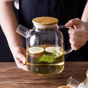 Wilmax Tea Pot (Color: Transparent, size: 54oz/1600ml)