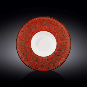 DEEP PLATE 10.5" | 27 CM 8 FL OZ | 250 ML, Set of 2 (Color: Red, size: 10.5"/8oz)