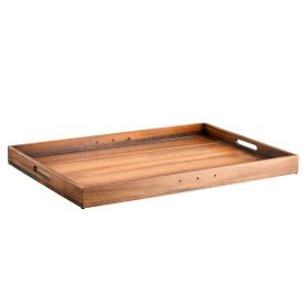 Noodle Board Stove Cover Acacia Wood Stove Top Cover Kitchen Electric Gas Stove (Color: Natutal-Acacia, Style: Built-in Handles)